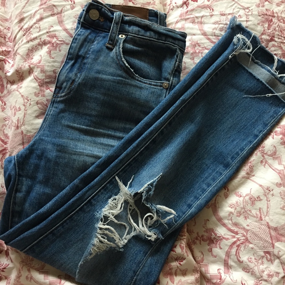 Madewell High Rise Slim Boy Jean